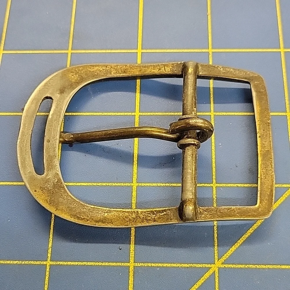 Metal Dark Silver Tone Belt Buckle